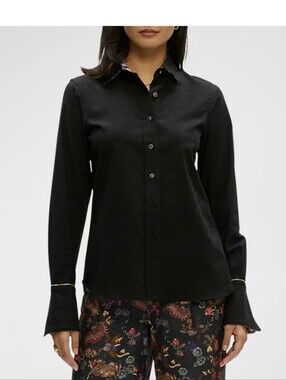 Robert GrahamPriscilla Button-Down Split-Cuff Shirt  Size L